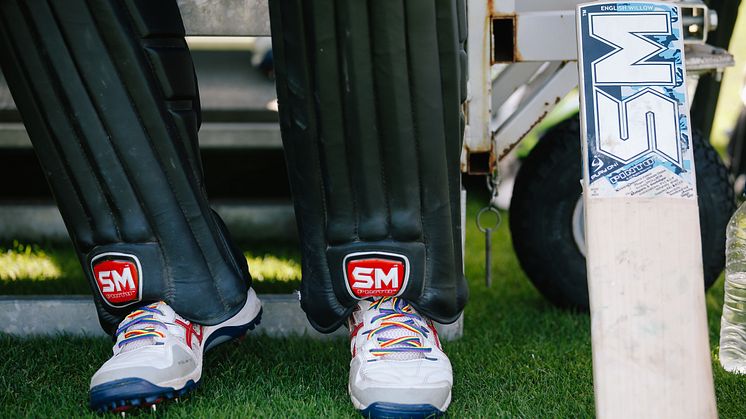 An England player with their laces last year. Photo: Getty Images