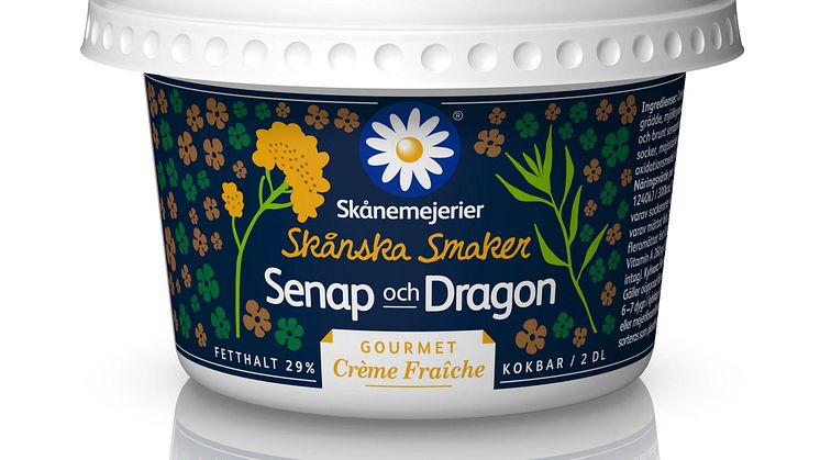 Senap och Dragon – Ny smak på Crème Fraîche Gourmet