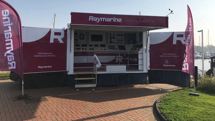 Raymarine's mobile showroom will visit key marinas around the UK bringing exclusive savings directly to customers