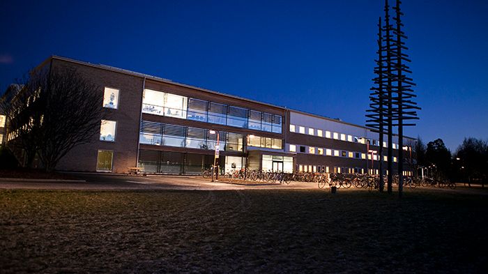 Exteriörbild av SLU:s campus i Umeå. Foto: Jenny Svennås-Gillner, SLU