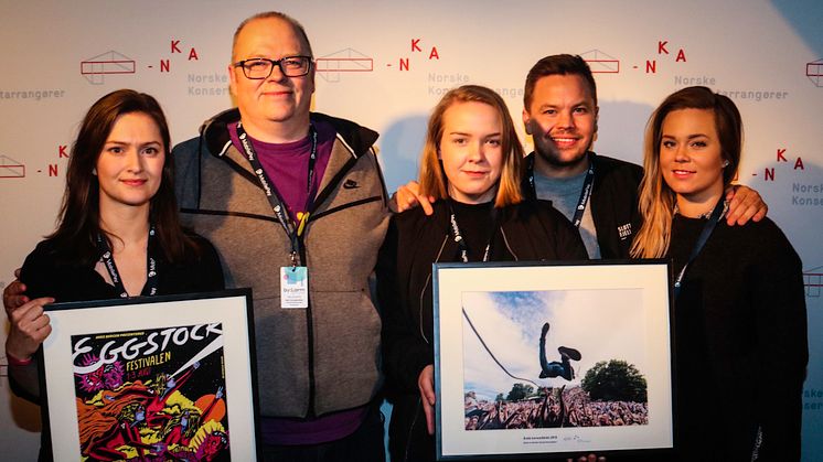 Eggstockfestivalen og Slottsfjell vant Årets plakat og Årets konsertbilde 2016