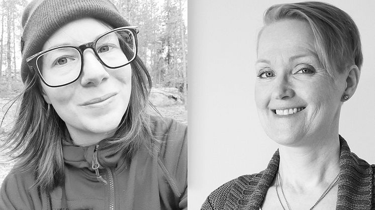 Marielle Winberg och Åsa Happasaari bor långt från varandra men har hittat ett sätt att samarbeta på distans. 