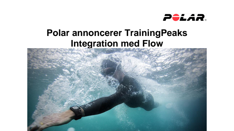 Polar annoncerer TrainingPeaks Integration med Flow