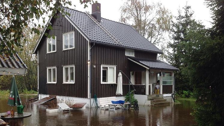 Mange nedbørskader i helgen