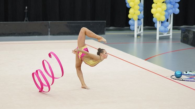 Svensk mästarinna i rytmisk gymnastik 2017 - Anastasia Ponomarenko från Gymnastikföreningen Energo