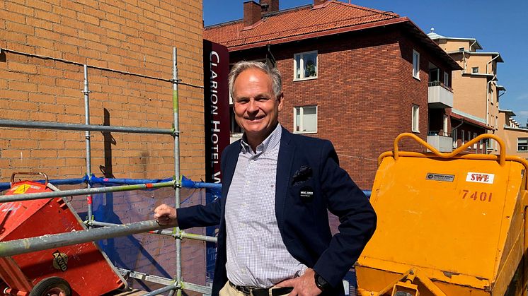 Mikael Junger, hotelldirektör på Clarion Hotel Winn i Gävle.