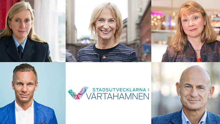Från vänster i bild: Carin Götblad, Kristina Alvendal, Elisabet Elmsäter Vegsö, Erik Slottner och PG Persson.