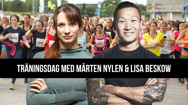 Träna tillsammans med Mårten Nylen & Lisa Beskow på Stockholms största hotell! 