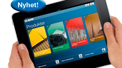 Mapei App för iPhone och iPad 