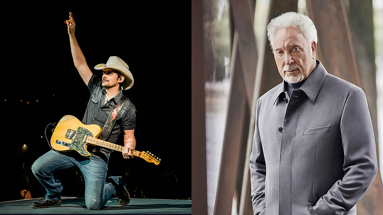 Två nya sommarspelningar klara för Liseberg – Brad Paisley 27 juli & Tom Jones 4 augusti