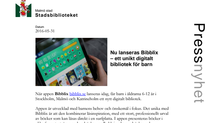 Nu lanseras Bibblix – ett unikt digitalt bibliotek för barn