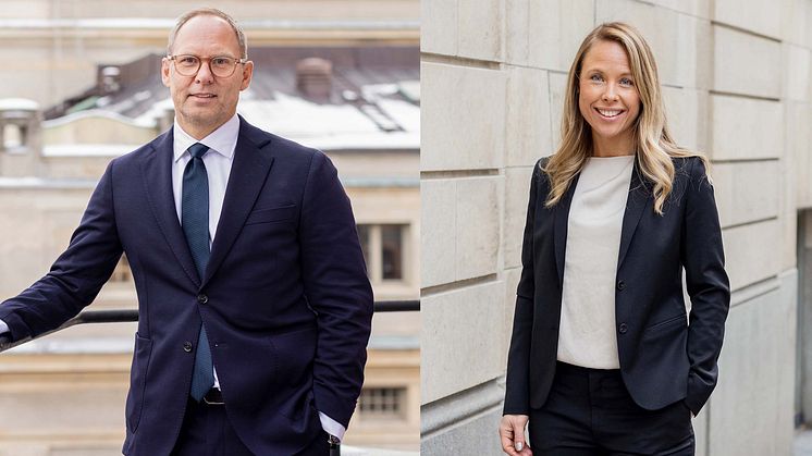 Urban Stener och Emilia Hjalmarsson är nya försäljningschefer.
