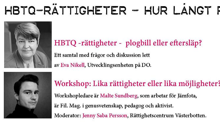 HBTQ RÄTTIGHETER – HUR LÅNGT RÄCKER LAGEN?