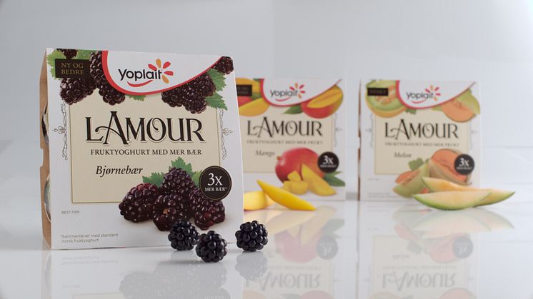 Nyhet fra L'Amour yoghurt til fruktelskerne 
