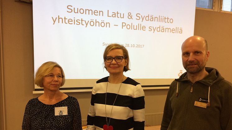Sydänliiton syyskokouksessa julkaistiin myös tuleva yhteistyö Suomen Ladun kanssa.