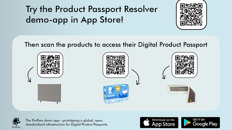 Try the ProPare demo-app for Digital Product Passports