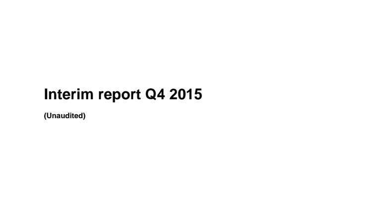 Interim report Q4 2015