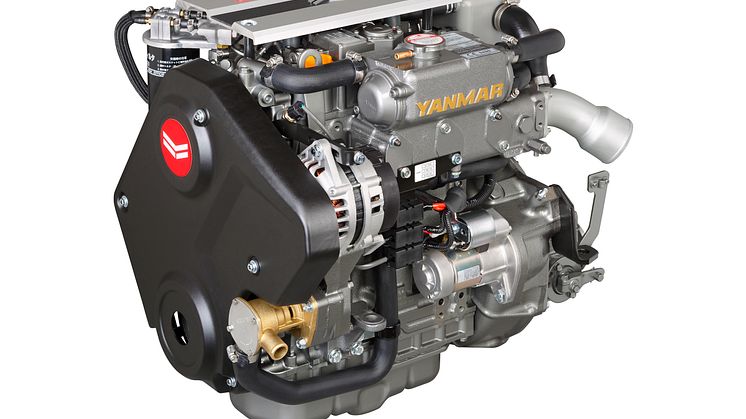 Hi-res image - YANMAR - YANMAR 3JH40 common rail inboard marine diesel engine