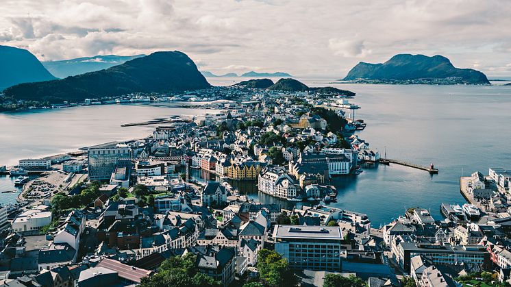 Norwegian landscape. Ålesund
