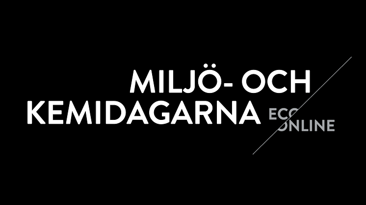 Miljö- och kemidagarna 21 - 22 april 2015!