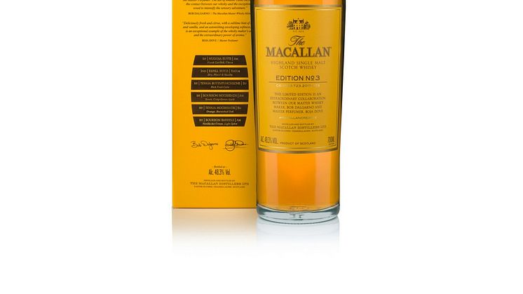 The Macallan Edition No. 3, artikelnr: 40135, 799 kr. Lansering: 17 November 2017