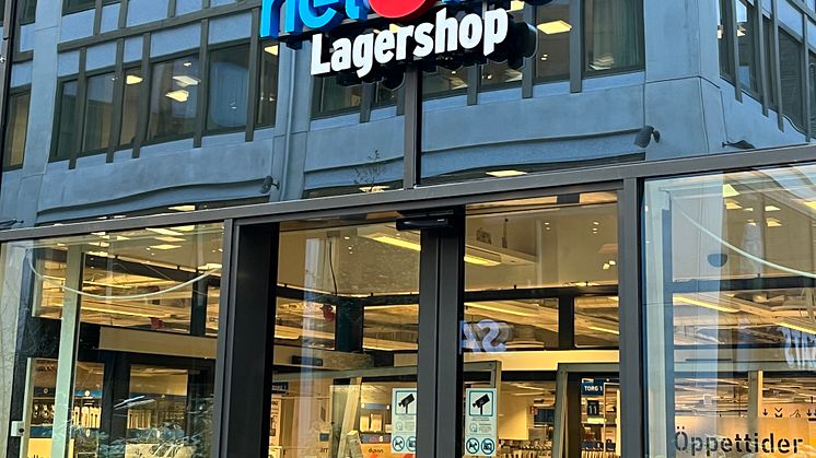 Premiär idag för NetOnNets nya Lagershop i Bromma