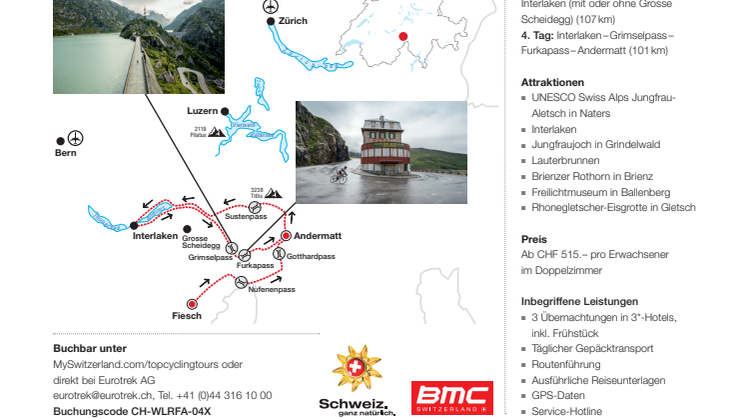 Fact Sheet Top Cycling Tour Pässe der Zentralschweiz 