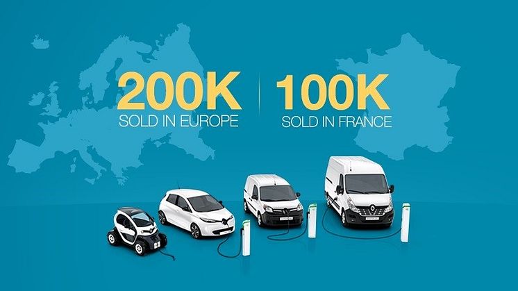 ​​Renault har sålt 200 000 elbilar i Europa