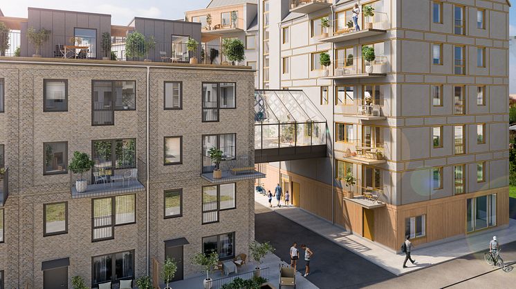 Townhouse särskilt populära i Riksbyggens Brf Nära i Hyllie, Malmö