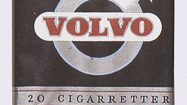 Cigarettes from the Swedish car manufacturer Volvo. Source: "Liten svensk cigaretthistoria" (Brief Swedish Cigarette History) by Walter Loewe, published by Swedish Match in 1992.