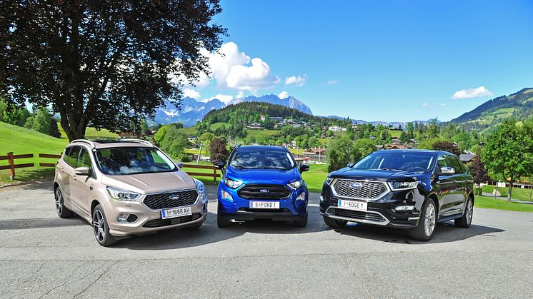 Im SUV-Segment hat Ford in diesem Jahr europaweit* rund 259.000 Fahrzeuge verkauft. Mehr als jedes fünfte in Europa verkaufte Ford-Fahrzeug ist ein SUV