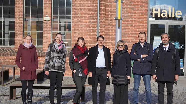 Am 3. November begrüßte die Forschungsgruppe Verkehrslogistik der Technischen Hochschule Wildau Parter/-innen des Projekts „InterGreen-Nodes“ aus Deutschland und Italien. (Foto: Lange/TH WIldau)