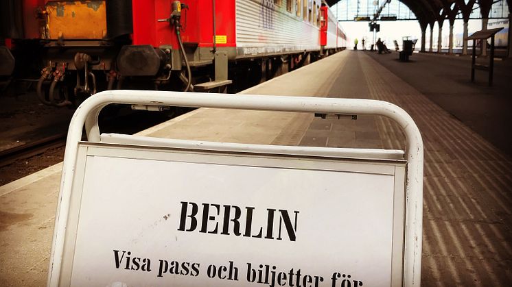 Snälltåget Berlinskylt