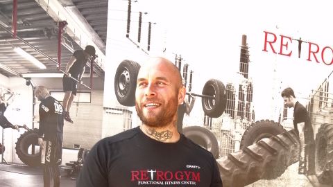 Marcus Fridén, ägare av Retro Gym i Åhus är en av de diplomerade i 100% Hårdträning.