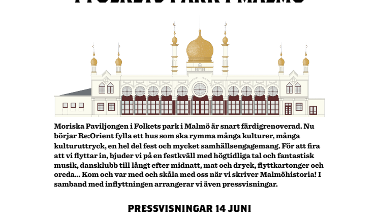 Re:Orient slår upp portarna till Moriska Paviljongen!