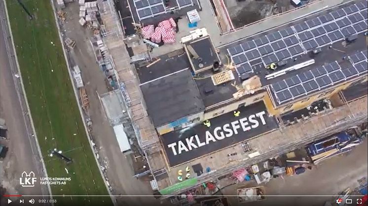 Taklagsfest för Xplorion, se hela filmen på vår Youtubekanal. 