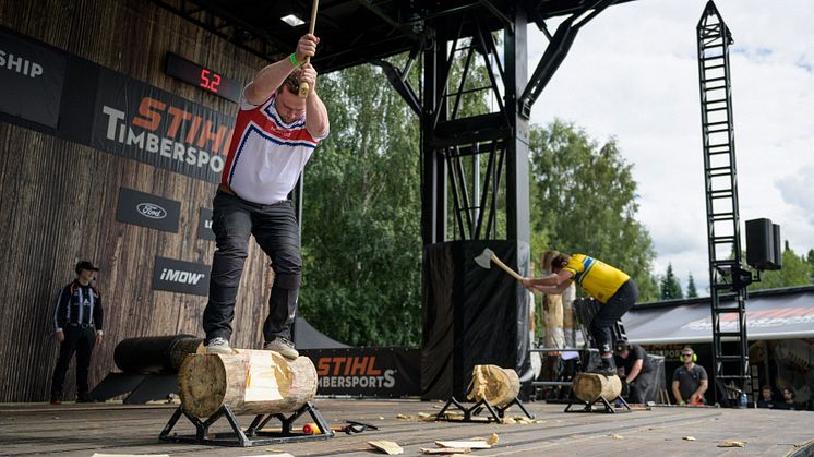 Pohjoismaiden parhaat TIMBERSPORTS®-urheilijat kokoontuvat kilpailemaan Pohjoismaiden mestaruudesta Ruotsin Malungiin 19.–20. heinäkuuta.