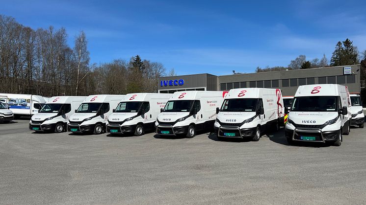 Bærum bilutleie har i år fått overlevert seks Iveco Daily kassevogner av typen 35S16VA8 med lastevolum på 12 kubikkmeter og ytterligere seks med lastevolum på 16 kubikkmeter.