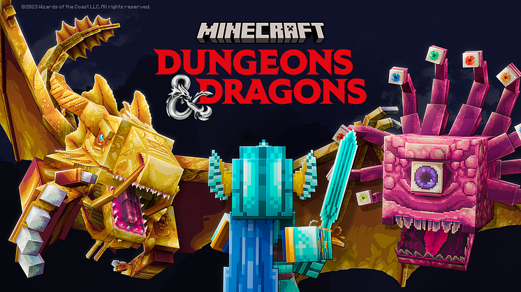 Delve Deep and Defeat (More than Ender) Dragons in Minecraft with the Official Dungeons & Dragons DLC coming Spring 2023
