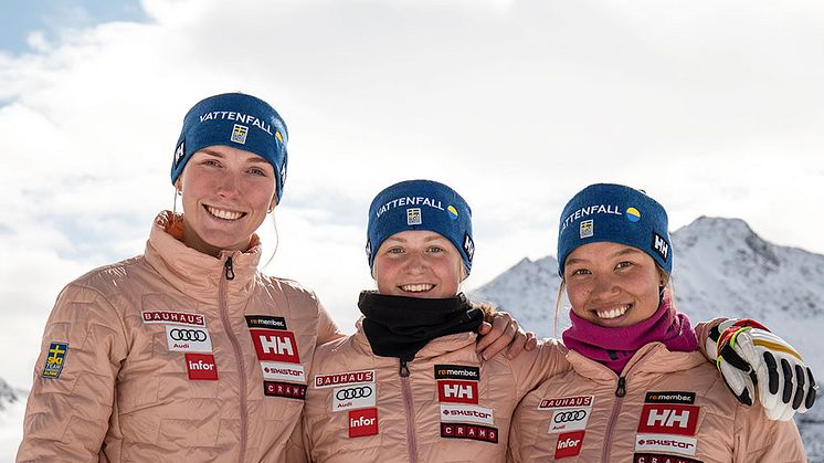 Sara Rask, Hanna Aronsson Elfman och Jonna Luthman (Foto Klas Rockberg)