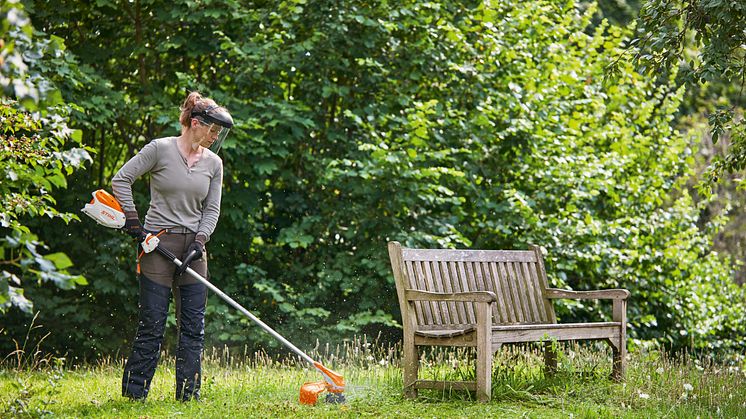 Praktisk og ergonomisk gresstrimmer. Foto: STIHL