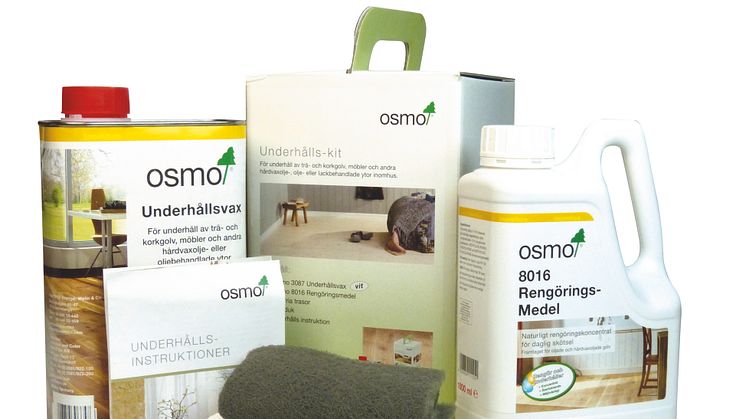 Osmo-kit för hårdvaxoljade golv VIT