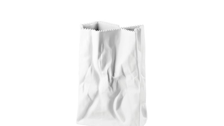 Porcelain or paper: the Rosenthal Bag Vases make the difference difficult to tell.