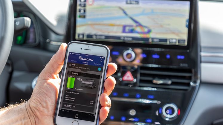 Hyundai kopplar upp nya modeller med Bluelink®  Connected Car Services.