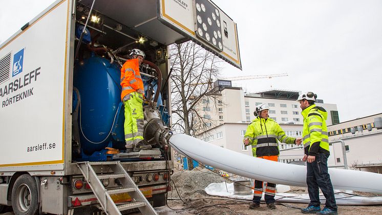 Strumpan på plats