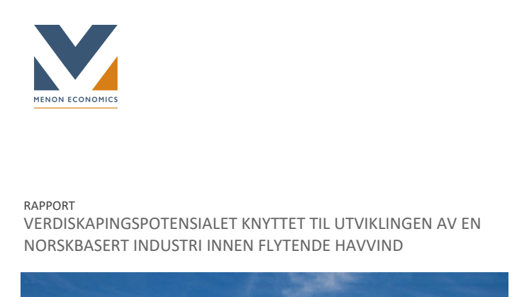 Verdiskapingspotensialet knyttet til utvikling av en norskabsert industri innen flytende Haavind 