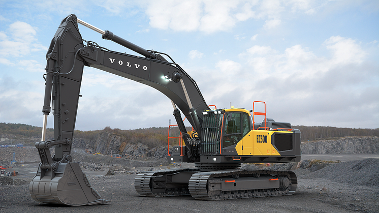 Förseriemodellen EC500 som presenterades på CONEXPO är en ny generation grävmaskiner från Volvo CE.
