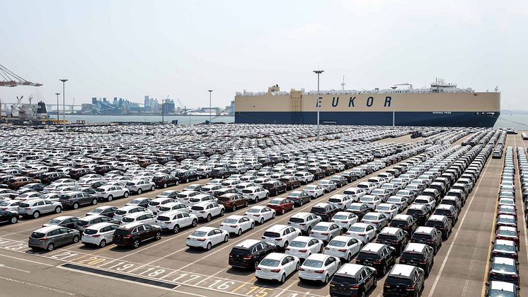 KIA Motors' eksport fra Korea overstiger 15 millioner biler i juni