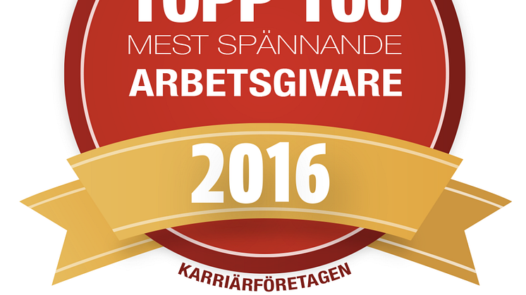 DHL har utsetts till ett av Sveriges 100 Karriärföretag 2016 