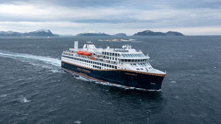 Havila Capella is named the ship of the future. (Photo: Uavpic)